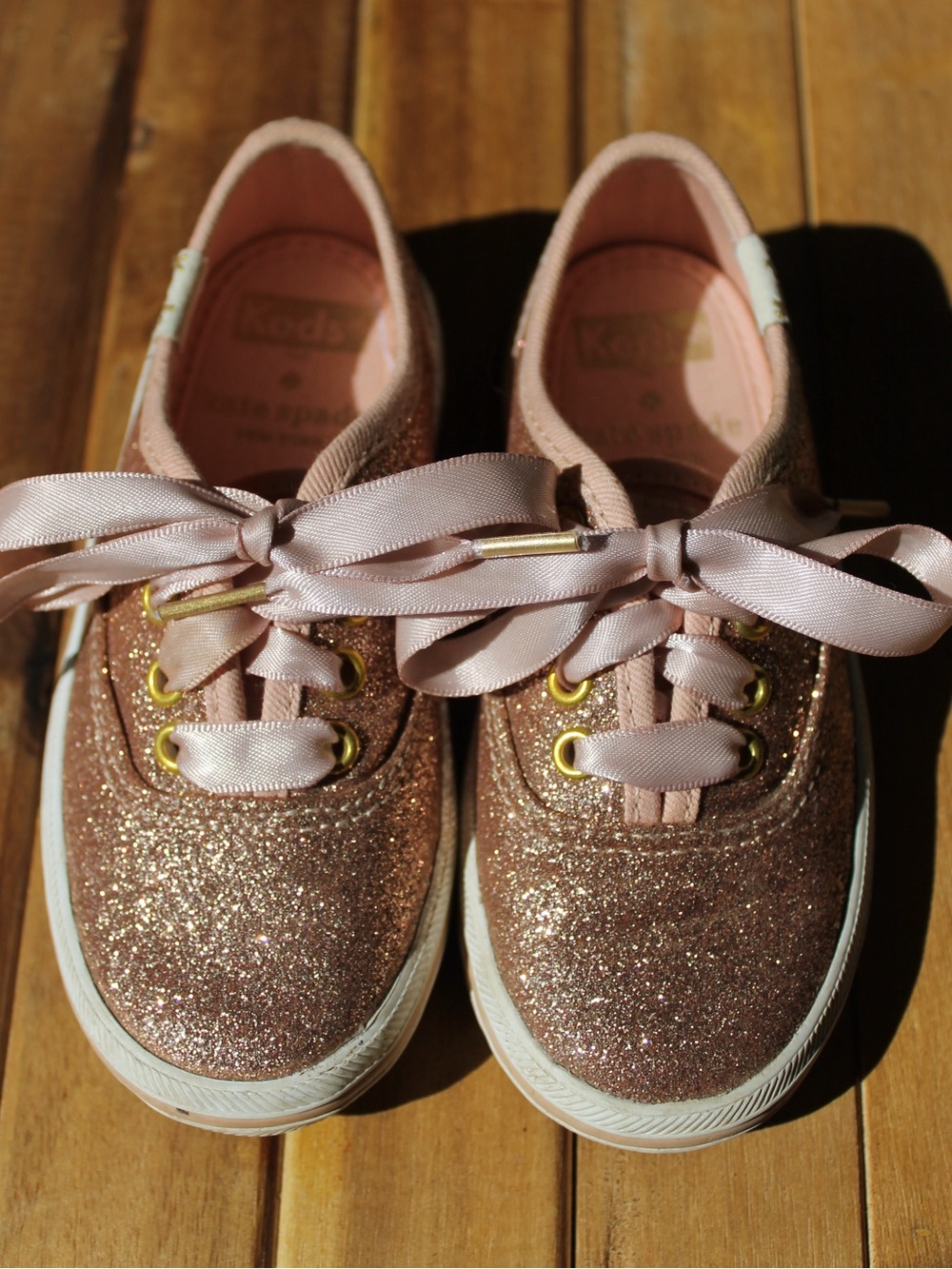 Kate Spade Keds Rose Gold Glitter
